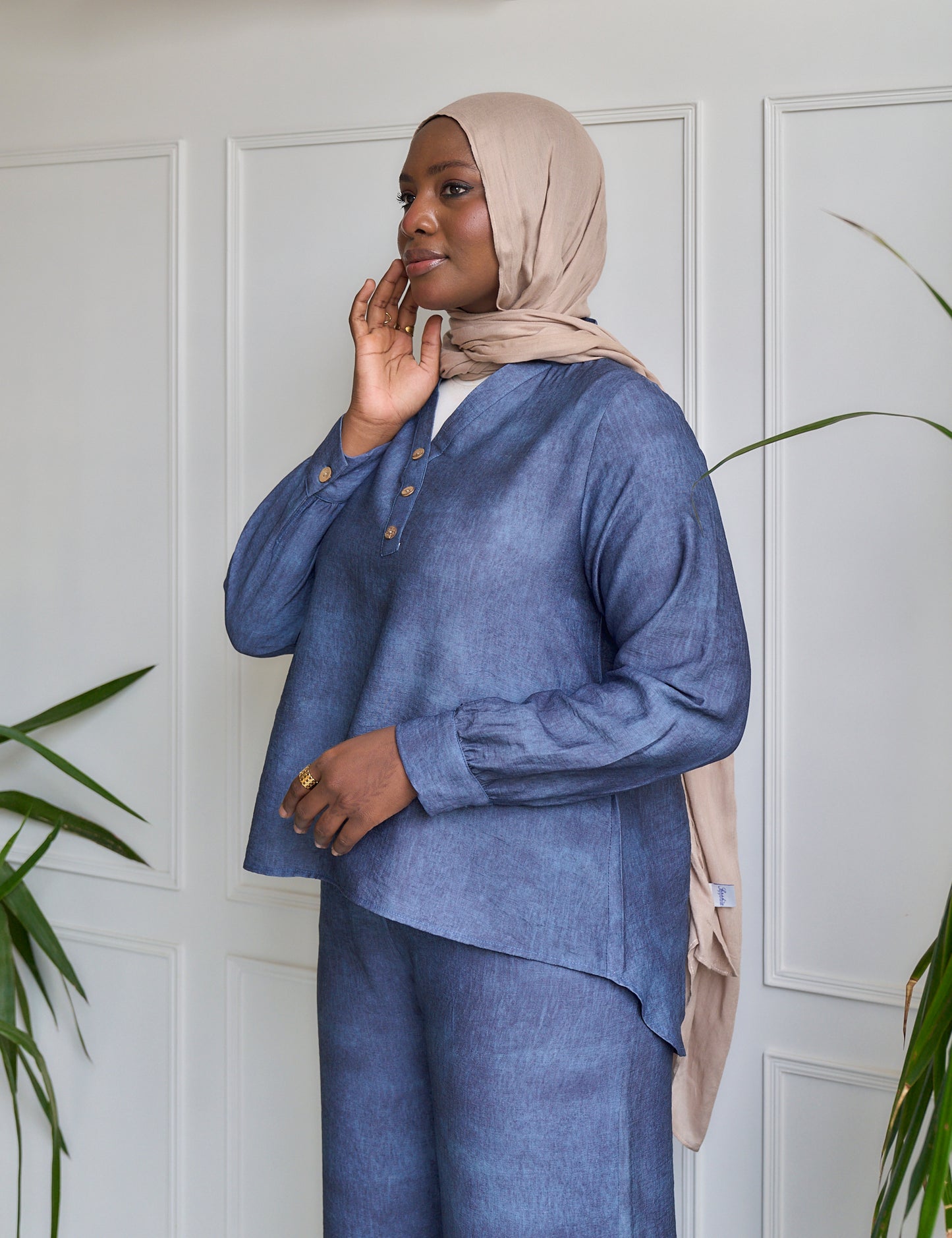 Denim Linen Set - Grande Edition