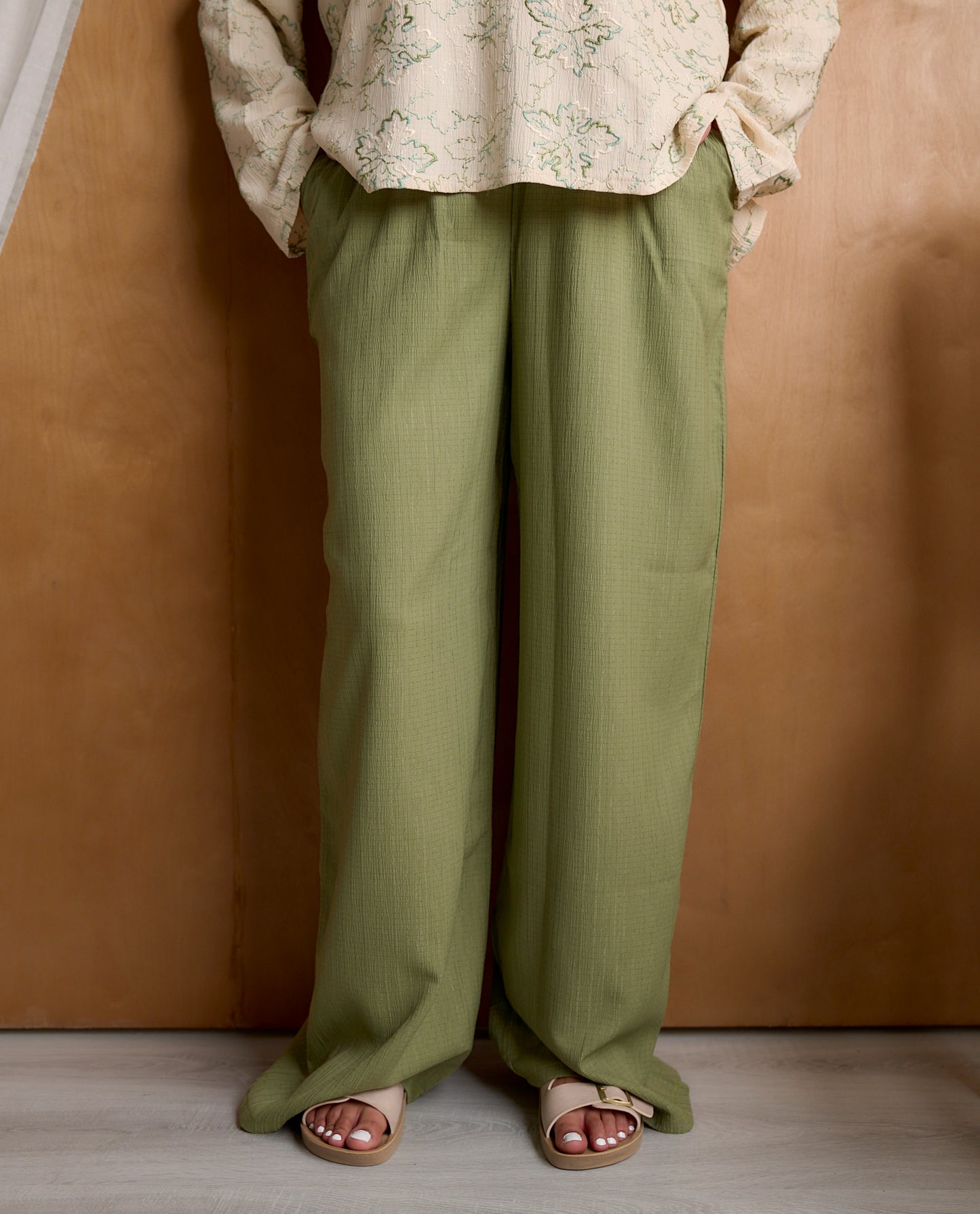 Olive Patterned Set
