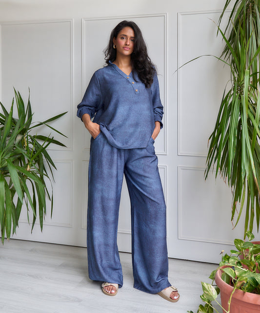 Denim Linen Set - Petite Edition