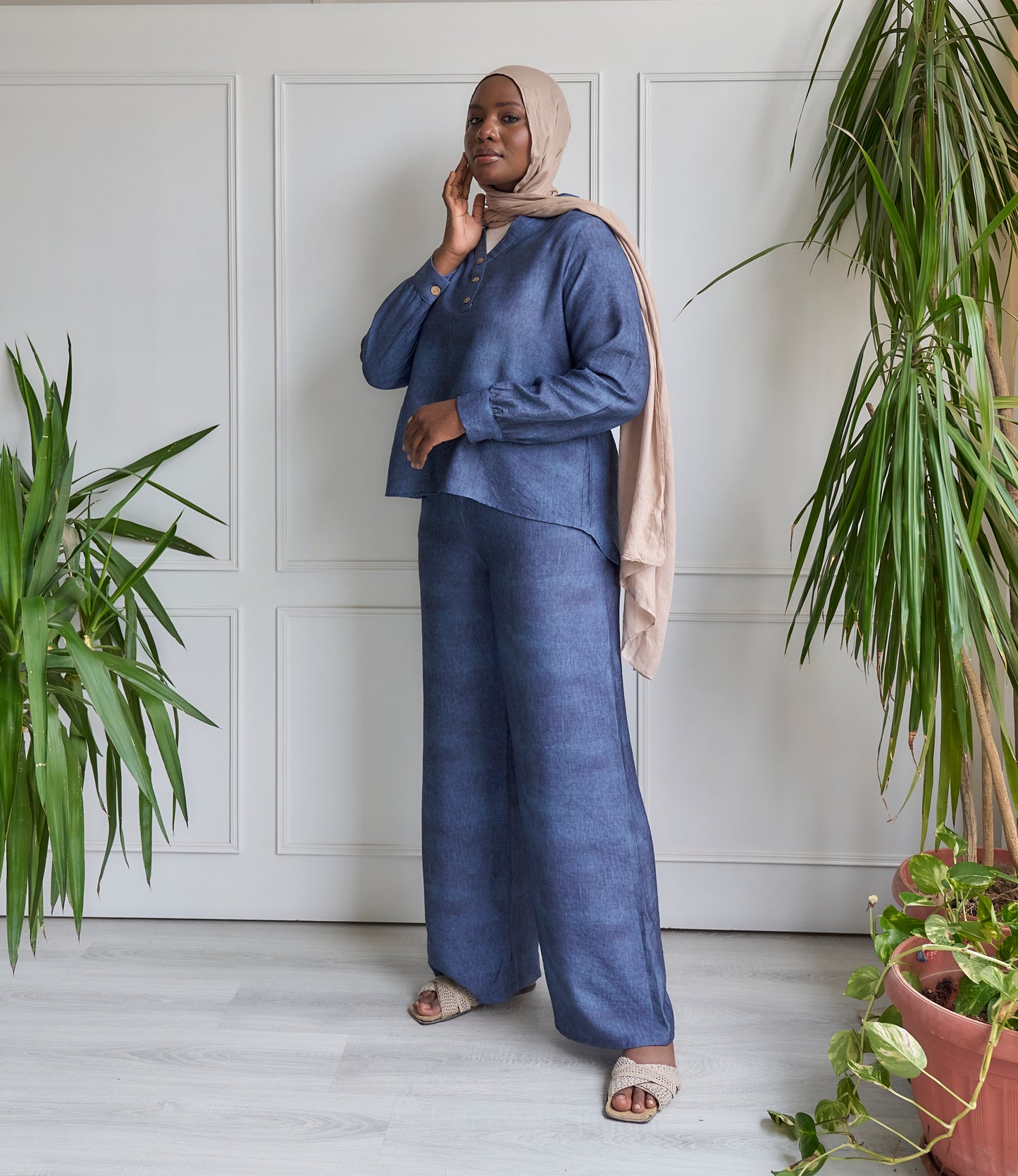 Denim Linen Set - Grande Edition