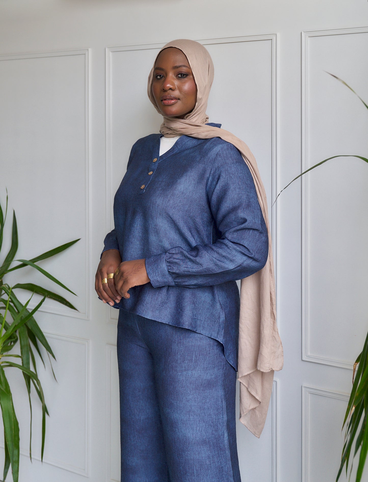 Denim Linen Set - Grande Edition