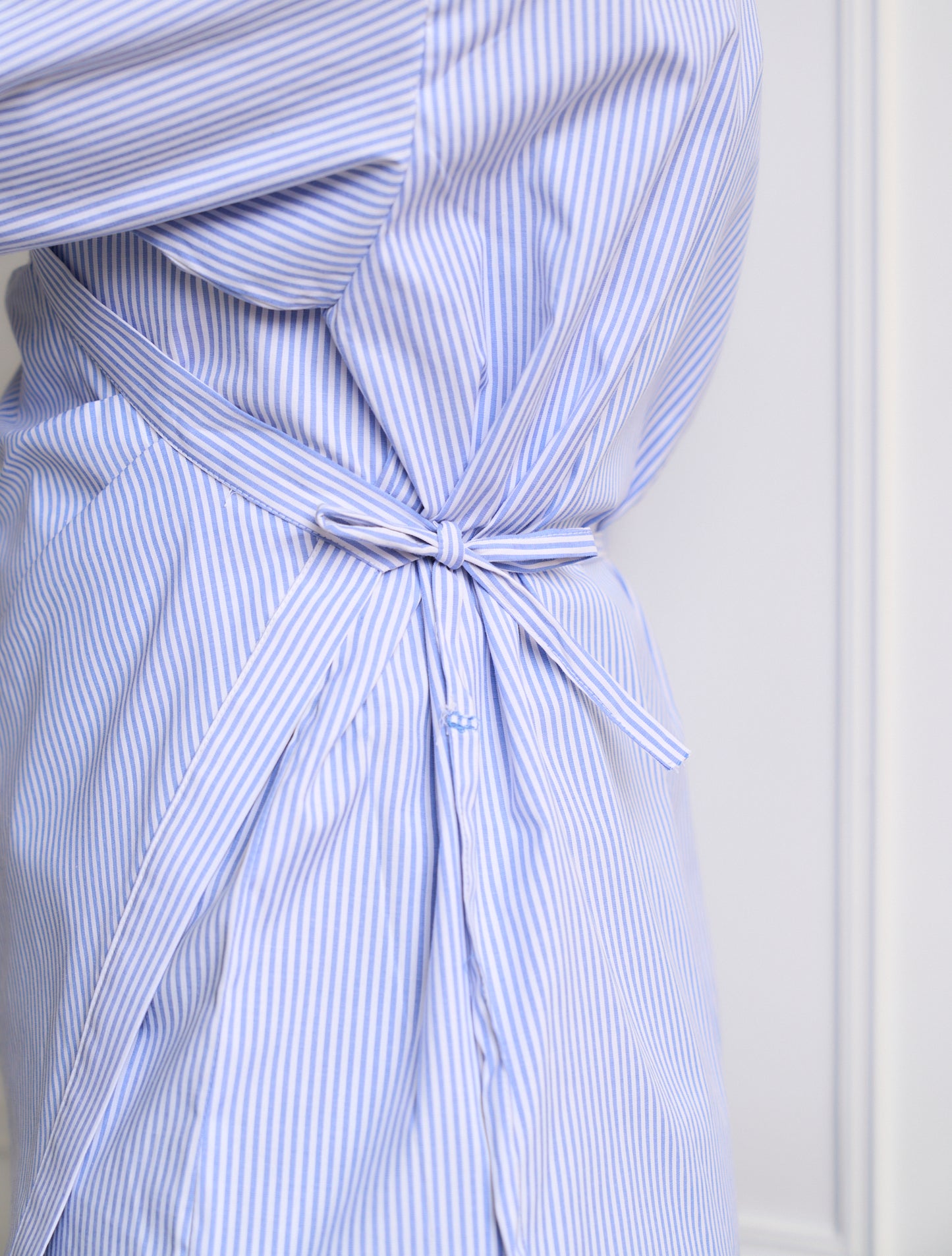 wrap stripe chemise
